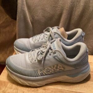 Hoka Light Blue Running Shoes